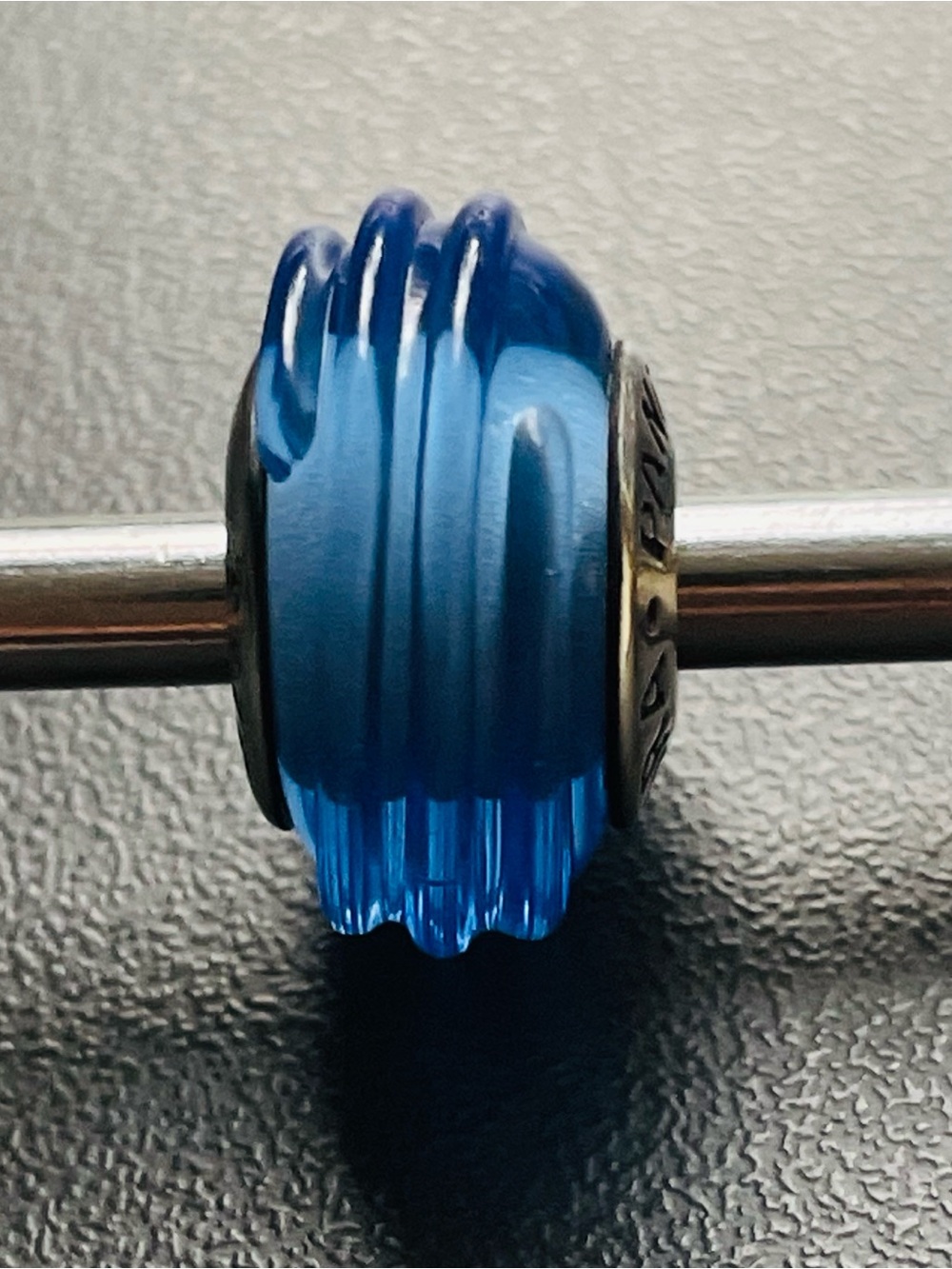 Blue Decorative Glass Charm Bead - Women Jewelry